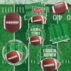 144 PCS Football Party Supplies Set Includes Dinner Plates, Dessert Plates, Napkins for Football Birthday Party Football Gameday Tailgate Party Decorations, Serves 48