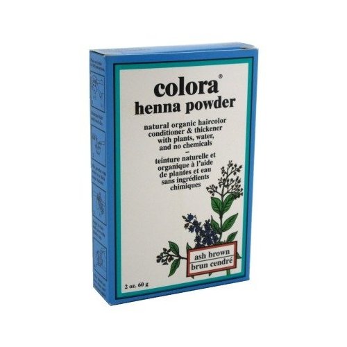 Colora Henna Powder Hair Color Ash Brown 2 Ounce (Pack of 6)