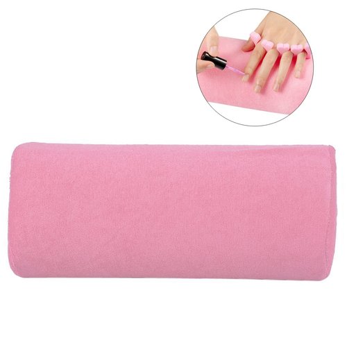 Hand Cushion,Nail Art Soft Sponge Pillow - Nail Art Table Mat Holder Pad, Salon Hand Rest Cushion,Detachable Washable Arm Rest Holder,Manicure Makeup Cosmetic Tools (Pink)