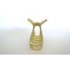 Generic Gold weave texture metal hair claw clip jaw clip for medium fine hair