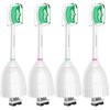 Aoremon Replacement Brush Heads Compatible with Philips Sonicare e-Series HX7022/66(4 Pack), Fit for Sonicare Essence, Xtreme, Elite, Advance, and CleanCare Electric Toothbrush with Hygienic Caps