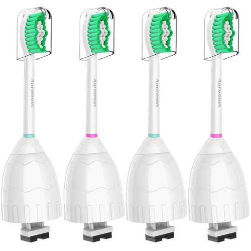 Aoremon Replacement Brush Heads Compatible with Philips Sonicare e-Series HX7022/66(4 Pack), Fit for Sonicare Essence, Xtreme, Elite, Advance, and CleanCare Electric Toothbrush with Hygienic Caps