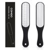 COMGO Metal Pedicure Foot File Callus Remover for Feet (1 Piece),Double-Side Foot Scrubber Foot Scraper for Dead Skin Professional （Black)）