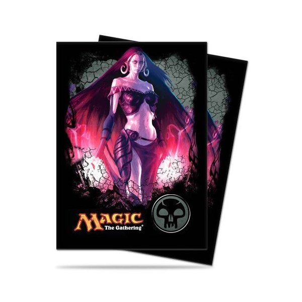 1 X 80 Ultra Pro Deck Protector Gallery Card Sleeves - Magic Mana 4 Planeswalkers - Liliana - Black - Swamp