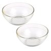 luzen 2Pcs Glass Facial Mask Mixing Bowl Essential Oil Bowl DIY Face Mask Bowl Cosmetic Skincare Beauty Tool for Professional Salon or Home Use, Transparent