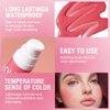 Kyannkara Liquid Blush Makeup Cream Blush For Cheeks Natural Glossy Face Cream Blush Makeup Velvet Texture(06#)
