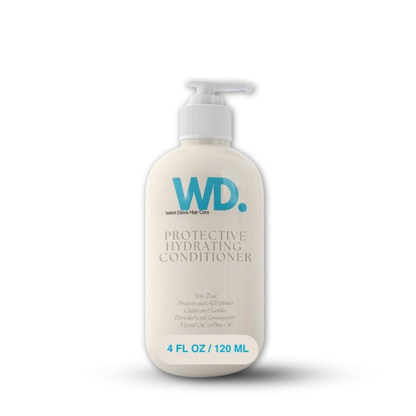Keauty Lifestyle West Davis Hair Care Protective Hydrating Conditioner (4oz) Deep Moisture with Argan Oil, Coconut Oil, and Avocado Oil, Nourishes & Softens, Natural Scent, For Women & Men