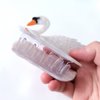 Cute Swan Hair Clip,Acetate Claw Clips,Hair Clips for Women,White
