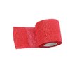 ESUPPORT 2 Inches X 5 Yards Self Adherent Cohesive Wrap Bandages Adhesive Strong Elastic First Aid Tape for Wrist Ankle Red Pack of 10