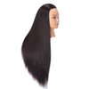 Headstar Mannequin Head 26-28" Synthetic Fiber Manikin Head Hairdresser Styling Training Head Training Model Cosmetology Doll Head Hair for Practice Cutting Braiding with Free Clamp Stand 7E6606LB0220