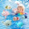 Baby Bath Toys, 6 Pack Cute Swimming Water Bath Toys for Toddlers Boy Girls Toys for 1 2 3 4 Year Old, Floating Wind-up Bathtub Toys for Baby Pool Toys Toddler 1-3