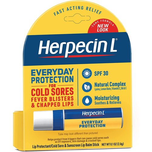Herpecin-L HL Lip Protectant Sunscreen and Cold Sore Lip Balm Stick -- 0.1 oz (Pack of 3)