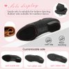 YKXLM Women Standard Practice Social Dance Sneaker Beginner Dance Practice Shoes for Women Low Heel Ballroom,Black,1" Heel,7 US
