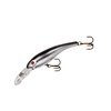 Cotton Cordell Wally Diver Walleye Crankbait Fishing Lure, Accessories for Freshwater Fishing, 3 1/8", 1/2 oz, Chrome Black Back