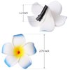 20pcs 2.75 Inch Hawaiian Flower Hair Clips,Hawaii Plumeria Hair Clip Beach Flower Headpieces for Wedding Party (Random)