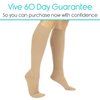 Vive Compression Stockings for Women, Men | 15-20 mmHg Medical Compression Support for Varicose Veins - Ultra Sheer TED Style Hose- Knee High for Swelling, Soreness, Maternity, Pregnancy, Nurses