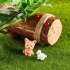 100 Pieces Mini Resin Animals Miniature Panda Figurine Garden Animal Figurine Miniature Duck Figurine Micro Landscape Fairy Dollhouse Ornament for DIY Plant Bonsai Accessories(Vibrant Style)
