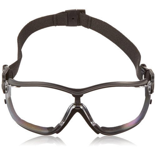 Pyramex V2G Safety Glasses, Black Frame/Clear Anti-Fog Lens