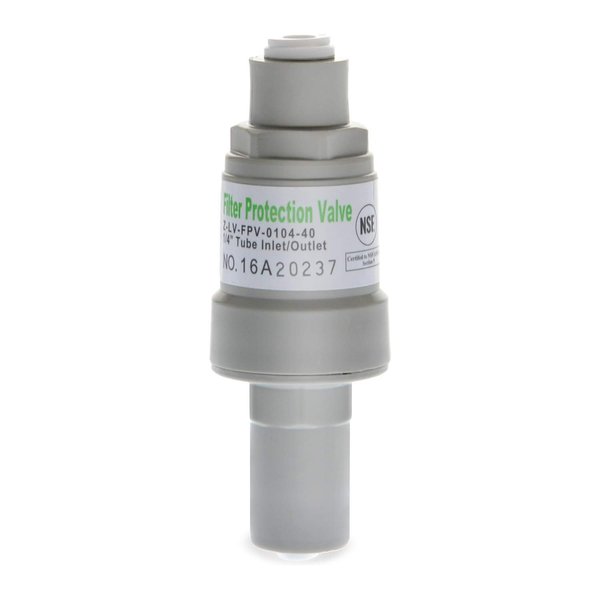 iSpring 14702 APR40 Pressure Regulator Filter Protection Valve with 1/4" Quick Connect, 40 Psi, white