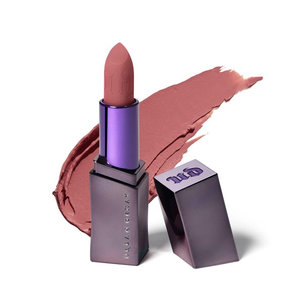 URBAN DECAY Vice Hydrating Lipstick (What’s Your Sign - Nude Pink - Matte Finish), Creamy Formula, Moisturizing Lip Color with Aloe Vera & Avocado Oil, Vegan, Cruelty-free - 0.11 oz