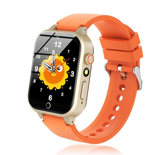 Luyiilo Smart Watch for Kids with 26 Puzzle Games, Touch Screen, HD Camera, Alarm Clock, Kids Toys Suitable for Boys and Girls Ages 4-12 (Orange)