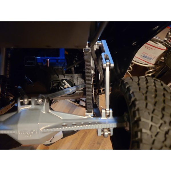 Rear Suspension Damper Travel Limit Straps 108mm for Traxxas 1/7 UDR Derser Racer - Grey