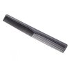 Black Fine Tooth Comb Not Breakable Carbon Fiber Anti Static Chemical And Heat Resistant Comb For All Hair Types Men Women Salon Plastic Cutting Hair Tooth Comb Barber Hairdressing Pocket