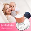 yoyomax Wearable Breast Pump, Double Pink Breast Pump with 3 Modes & 9 Levels, LCD Display, Ultra-Quiet and Pain Free Portable Breast Pumps