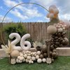 Brown Balloons Garland Arch Kit Double-Stuffed Nude Balloons Tan Coffee Brown Blush Neutral Balloons Jungle Theme Woodland Baby Shower Birthday Party Decorations