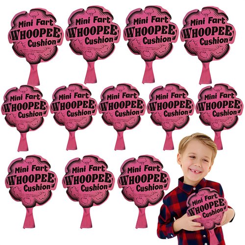 ArtCreativity 6 Inch Mini Fart Whoopee Cushions - Set of 12 - Fun Whoopee Noise Makers for Kids and Adults - 100% Non-Toxic Prank Toy - Novelty Gag Joke Gift - Birthday Party Favors for Boys and Girls