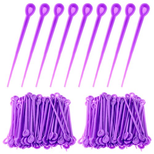 180 PCS Brush Roller Pick Plastic Hair Roller Pins Brush Hair Rollers Pins Hair Curler Roller Pin for Hair Curling Styling Accessories (purple, one size)