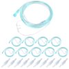 20 Packs Super Soft Nasal Cannula Tubing, Soft-Touch & Kink-Resistant, Includes 10PCS 6.5 Feets Nasal Cannula tubing &10PCS Oxygen Tubing Swivel Connector, Great Value Supplies by Medihealer.