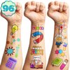 Science Temporary Tattoos Themed Birthday Party Supplies Favors Decorations Chemistry Research Scientific Cute 96PCS Tattoos Stickers Funny for Kids Girls Teens School Classroom Rewards Gifts Ideal