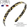 Camila Paris CP2002 French Headband for Women, Handmade Flow, Strong Hold Grip Women's Hair Band, Ligth and Very Flexible, No Slip and Durable Styling Girls Hair Accessories, Made in France