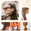 Qianyu 10 Pcs No Damage Braided Hair Ties Thick-Hair Elastic Hair Ties Elastic Ponytail Holders No Crease No-Metal Hair Ties Soft Rubber Bands Braided Curly Hair Bands for Women Girls
