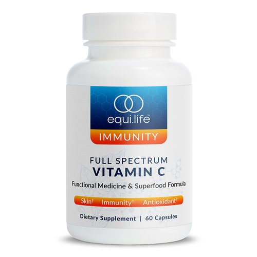 Equilife - Full Spectrum Vitamin C, Immune Support Supplement, Antioxidants Supplement, Promotes Promotes Long-Lasting Moisture in Skin, Helps Regulate Irritation Responses, Easy-to-Use (60 Capsules)