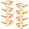 Pibupibu 8 Packs Kids Frame Only No Lens Party Favors Supplies Orange Sunglasses