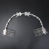 Honbay 1PCS Sparkling Rhinestones Hair Comb Fashion Ladies Chain Tassel Hair Side Comb Wedding Shiny Crystal Hair Clip Comb Bridal Headpieces Bride Headwear Wedding Hair Accessories Boho Headbands