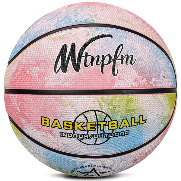 Wtnpfm Kids/Toddler Basketball for Age 1 2 3 4 5 6,Mini Basketball Size 3 (22-Inch) Game Play in & Outdoor Basketball for Little Girls and Boys (Thickened Rubber)
