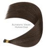 WENNALIFE I Tip Hair Extensions Human Hair, 50g 100s 14 Inch Chocolate Brown Remy Itip Human Hair Extensions Invisible Itips Straight I Tips Fusion Extensions Real Human Hair