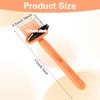 2-In-1 Comb Cleaning Tool, Hair Brush Cleaner, Mini Hair Brush Remover Rake Comb Cleaning Brush Hair Dirt Remove Instrument for Removing Hairs Dust Dirt Lint Home Salon(Orange)