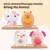 Caaaat Scented Stuffed Plush Toy, Cute Capybara Stuffed Animal with 2 Fresh Orange Scented Microbeads, Squishy Plushies Hugging Plush Decor Pillow for Boys & Girls
