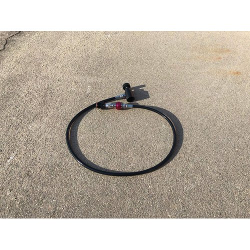 WTG 35" Straight Remote Coil LINE AIR / CO2 Paintball Gun HPA/N2 Thick Hose with Slide Check