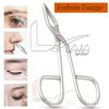 LAJA IMPORTS 1pcs Silver Professional Stainless Steel Scissor Handle Tweezers Shape Tool 'Eyebrow Beauty Nose Hair Clip Tweezer Remover Brow Trimmer For Women Girl