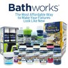 BATHWORKS Bathtub Refinishing Kit - Bundle- Premium Kit w/Non-Slip Protection White- 16 oz. EZ Etch Etching Paste; 24 Hour Dry time; Resin Finish