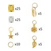GIRLOOKA 80 Pieces Hair Jewelry Rings Decorations Aluminum Hair Dreadlocks Hair Braid Rings Metal Cuffs Set Hair Clips Headband Accessories