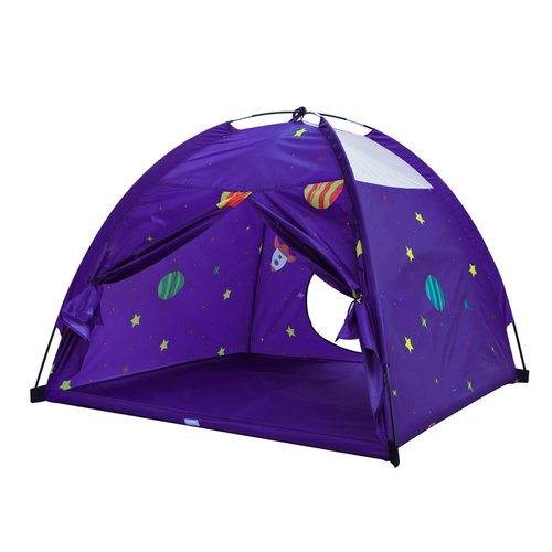 Homfu Kids Play Tent Outdoor Boys Indoor Playhouse for Children Tents Toddler Girls Gift Game Play HouseToys (Purple)