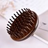 TAN MUJIANG Massage Hair Comb Round Shape Inserted Teeth Kingwood