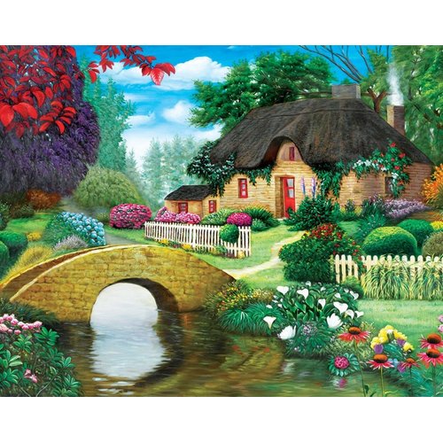 Storybook Cottage By Vivienne Chanelle 1000 Piece Puzzle