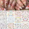 Christmas Nail Art Stickers, Snowflake Nail Decals Water Transfer Colorful Snowmen Reindeer Bell Merry Christmas Happy New Year Xmas Tree Winter Nail Tattoo Stickers (12 Sheets)